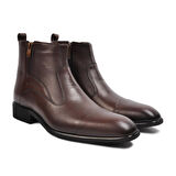 Aspor Kahve Hakiki Deri Klasik Erkek Bot