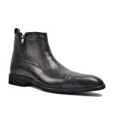 Aspor Siyah Hakiki Deri Klasik Erkek Bot