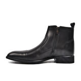 Aspor Siyah Hakiki Deri Klasik Erkek Bot