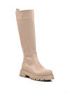 Aspor Bej Poliüretan Kadın Çizme