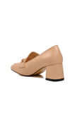 Aspor Bej Kadın Topuklu Ayakkabı