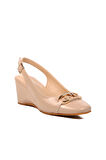 Aspor Bej Kadın Topuklu Ayakkabı