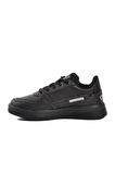 Dunlop Siyah Suni Deri Kadın Spor Ayakkabı Sneaker