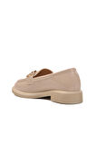 Aspor Bej Rugan Kadın Günlük Loafer Ayakkabı