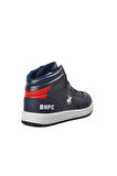 Beverly Hills Polo Club Lacivert Suni Deri Erkek Hi Sneaker Ayakkabı