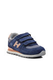 Hammer Jack Mavi İndigo Pudra Suni Deri Çocuk Sneaker