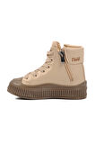 Walkway Bej Vizon Unisex İçi Polarlı Çocuk Bot