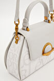 Levidor Beyaz Kadın El ve Omuz Çantası