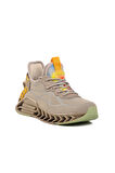 Gamelu Bej Fileli Hava Alabilen Memory Foam Erkek Sneaker