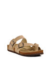 Aspor Bej Hafif Unisex Terlik