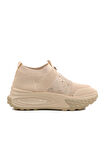 Guja Bej Triko Hafif Kadın Sneaker