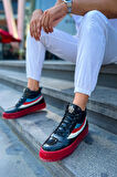 Pabucmarketi Bağcıklı Erkek Sneaker Bot Siyah