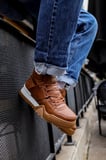 Pabucmarketi Bağcıklı Erkek Sneaker Bot Taba