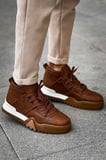 Pabucmarketi Bağcıklı Erkek Sneaker Bot Taba