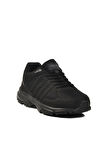 Walkway Siyah Fileli Hafif Unisex Spor Ayakkabı