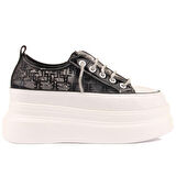 Guja Siyah Yüksek Taban Kadın Sneaker
