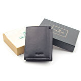 Grande Siyah Hakiki Deri Erkek Cüzdan