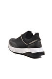 Aspor Siyah Taş İşlemeli Kadın Sneaker