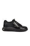 Pierre Cardin Siyah Rugan Hakiki Deri Erkek Sneaker