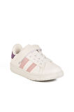 Cool Beyaz Pudra Cırtlı Kız Çocuk Sneaker