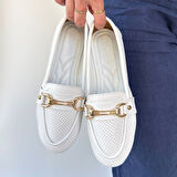 Pabucmarketi Beyaz Kadın Babet