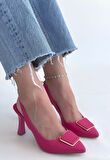 Pabucmarketi Fuşya Kadın Topuklu Ayakkabı