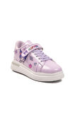 Aspor Lila Rugan Simli Cırtlı Kız Çocuk Spor Ayakkabı