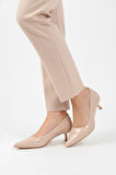 Aspor Bej Rugan Kadın Topuklu Ayakkabı