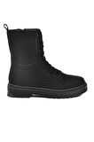 Aspor Siyah Nubuk İçi Polarlı Fermuarlı Kadın Bot