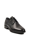 Fosco Siyah Hakiki Deri Bağcıklı Erkek Klasik Ayakkabı