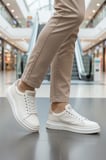 Conteyner Beyaz Bağcıklı Erkek Sneaker