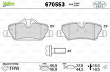 Mini Cooper Fren Balatası Arka Mini F55 F56 F57 - Valeo 670553