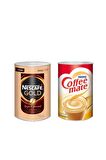 Nescafe Gold Klasik Sade 900 gr Teneke + Nestle Coffee Mate 2 kg