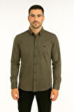Cafes Uzun Kol Slim Fit Erkek Gömlek - 7434