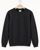 Basic Bisiklet Yaka Relaxed Regular Erkek Örme Doku Sweatshirt - 7774