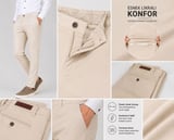 Caserta Slim Fit Likralı Boru Erkek Kumaş Pantolon - 7712
