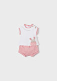 Mayoral kız bebek yazlık tişört şort 4 lü set 1623