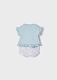 Mayoral kız bebek yazlık tişört şort 4 lü set 1624