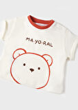 Mayoral erkek bebek hırka tişört pantolon 3 lü set 1862