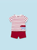 Mayoral erkek bebek  şort tişört 4 lü set  1628