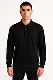 Ercan Regular Fit Polo Yaka Uzun Kol Sweatshirt - 7420