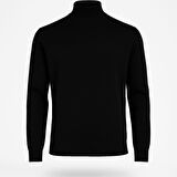 Slim Fit Polo Yarım Balıkçı Uzun Kol Erkek Triko - 7425