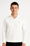 Gewer Erkek Slim Fit Uzun Kol Polo Yaka Sweatshırt-7428