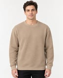 Basic Bisiklet Yaka Relaxed Regular Erkek Örme Doku Sweatshirt - 7774