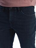 Regular Fit Yeşil Likralı Erkek Kot Pantolon-6477