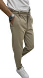 Wooking Erkek Pantolon Beli Lastikli Slim Fit Esnek Likralı Basic Pamuklu Jogger