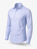 Slim Fit Uzun Kollu Kolay Ütü Pamuk Saten Erkek Gömlek