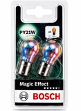 Bosch PY21W Magic Effect Diadem Sinyal Ampulü BAU15s 12V 21W Krom Görünüm Turuncu Işık 2 Adet
