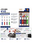 Jyd-999 4'lü Hassas Mıknatıslı Tornavida Seti Telefon Bilgisayar Gözlük Saat Tamir Kiti Çok Amaçlı El Aleti
