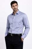 Parletti Uzun Kol Klasik Erkek Pamuk Saten Gömlek 7606
